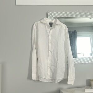 A linen button down dress shirt